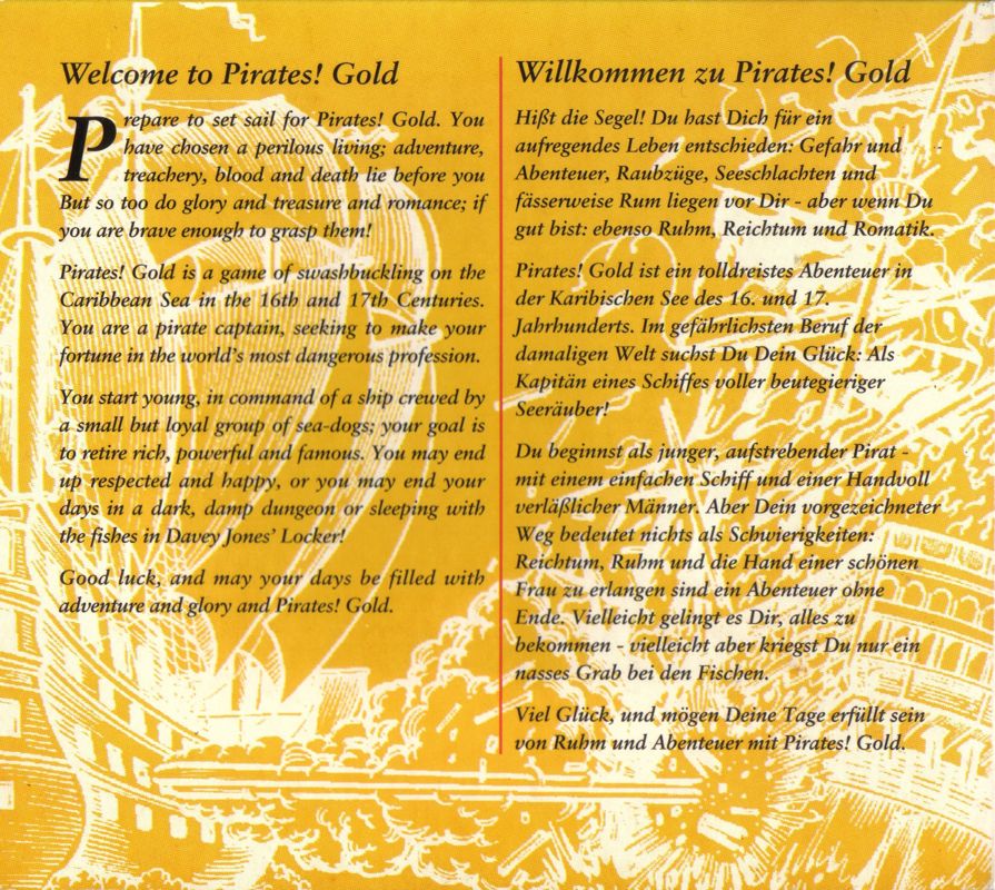 Pirates! Gold box art for Amiga CD32